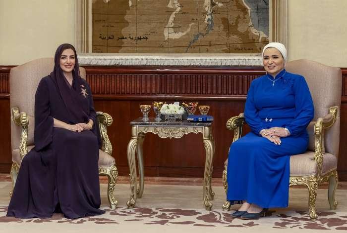 Honourable Lady meets Spouse of Egyptian President