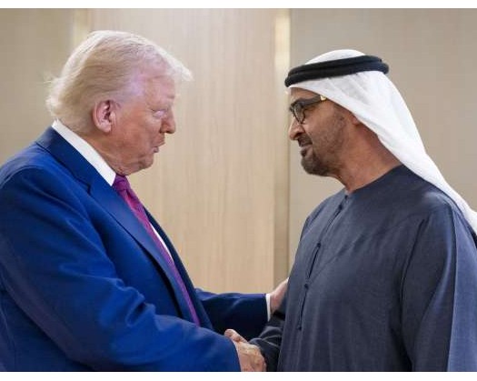 UAE President Welcomes US President Trump Upon Arrival In Abu Dhabi On State Visit To UAE
