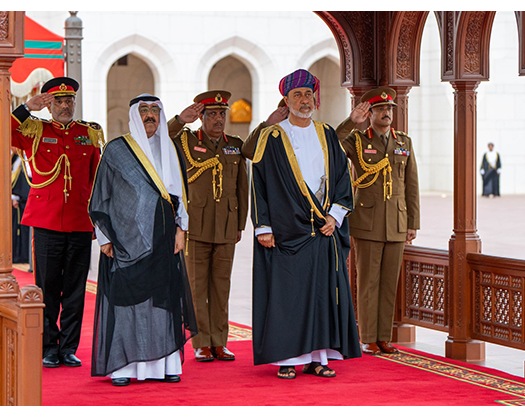 Emir Of Kuwait Arrives In Oman