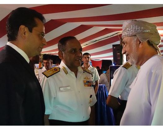 Indian Ambassador Co-Hosts Reception Aboard INS Tir And ICGS Veera In Muscat