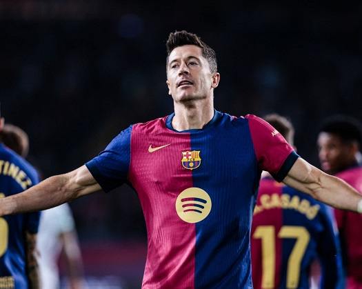 Lewandowski Goal Maintains Barcelona's 100% Start To La Liga Season