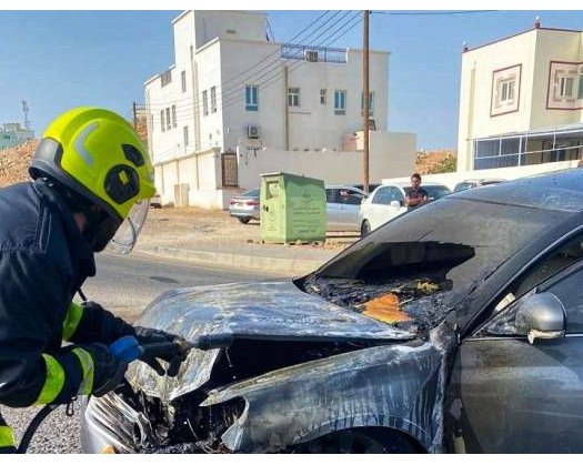 Vehicle Fire Doused In South Al Sharqiyah