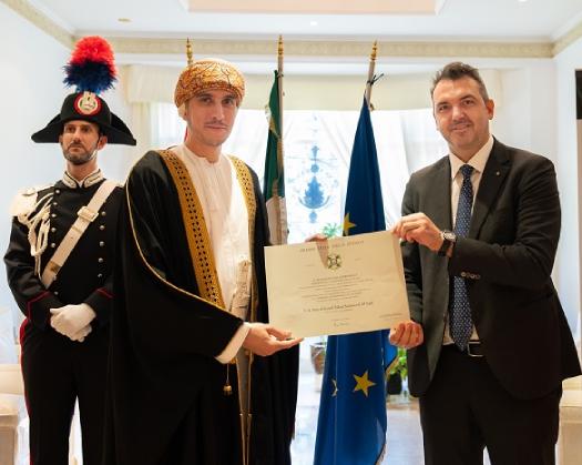Sayyid Dr. Kamil Fahad Receives The Order Of The Star Of Italy