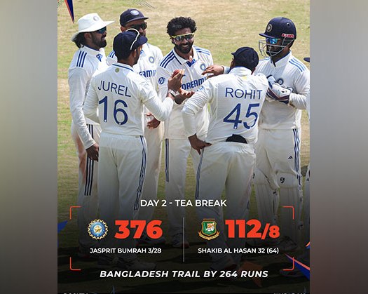 Chennai Test: Indian Bowlers Restrict Bangladesh To 112/8 At Tea