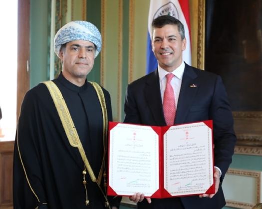 HM’s Greetings Convey To President Of Paraguay