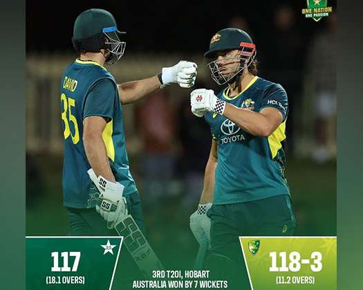 Australia Sweep T20I Series 3-0, Defeat Pakistan In Hobart Contest