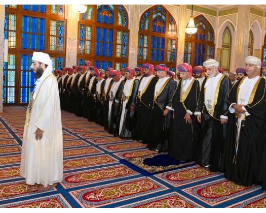 Sayyid Fahd Offers The Eid Prayers At Al Khor Mosque
