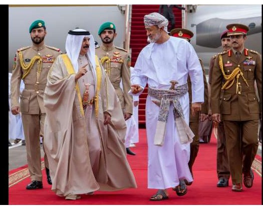 In Pictures: HM The Sultan Leads Welcoming Party For King Of Bahrain In Salalah