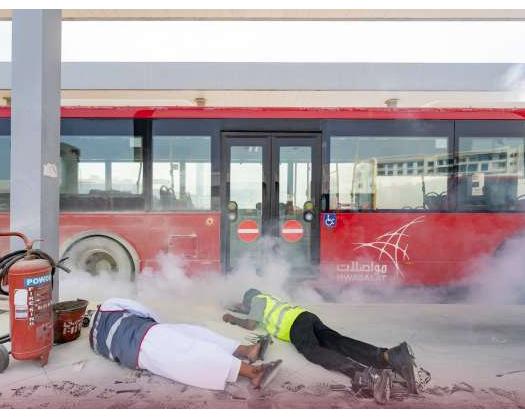 Mwasalat Conducts Mock Drill In Azaiba