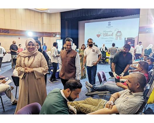 Hundreds Turn Out For Ramadan Blood Donation Drive Organised By Embassy Of India