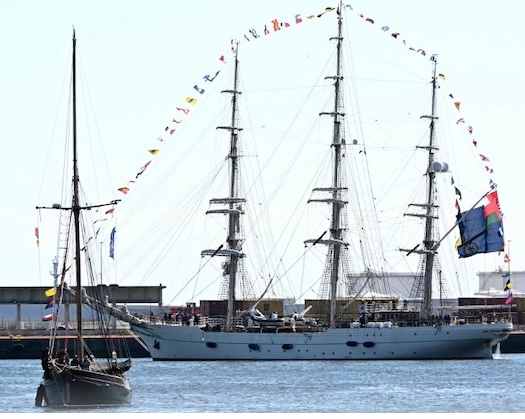 Shabab Oman II Docks In The French City Of Le Havre