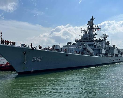 Indian Navy's Eastern Fleet Ships Arrive In Singapore As Part Of Deployment To South East Asia