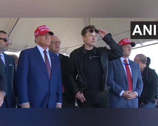 Trump Attends Launch Of Elon Musk Owned SpaceX’s Starship