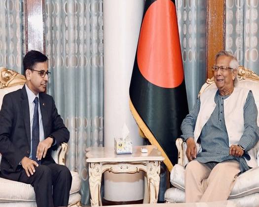 Indian High Commissioner Meets Bangladesh's Chief Advisor Muhammad Yunus