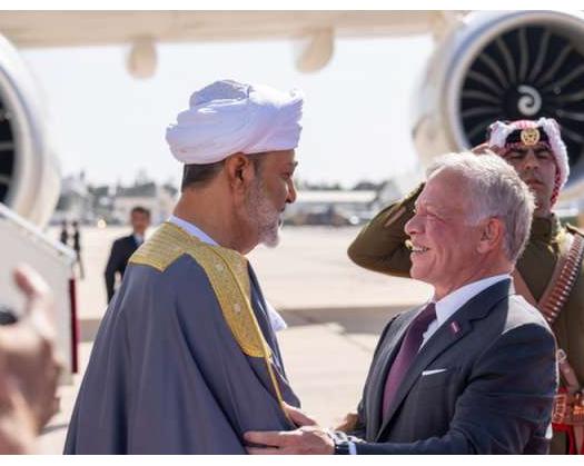 His Majesty The Sultan Arrives In Jordan