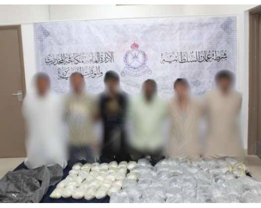 ROP Confiscates Over 50 Kilos Of Drugs In Muttrah, Arrests 6 Expats