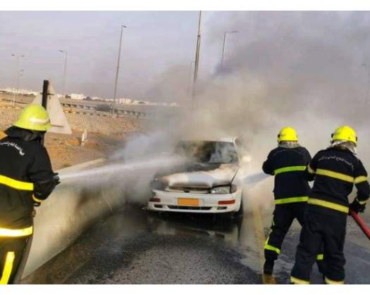 Vehicle Fire Doused In Muscat Governorate