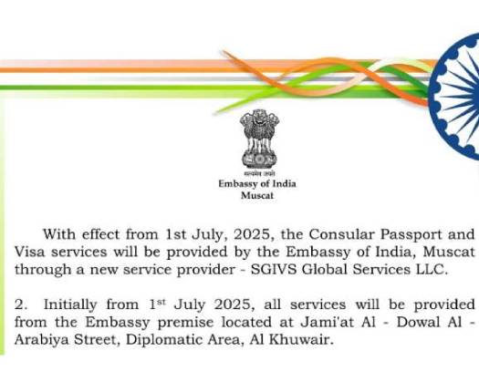 Indian Embassy To Open 11 New Visa Centres Across Oman