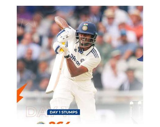 Fifties From Yashashvi, Sai Take India To 264/4 Against England In Manchester Test