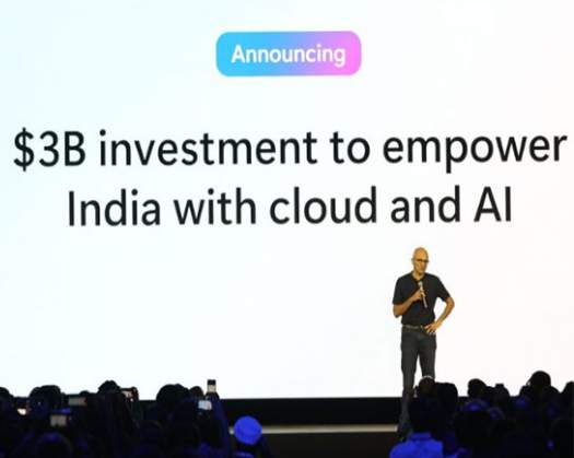 Microsoft To Invest $3 Billion In India To Expand AI, Cloud Infra