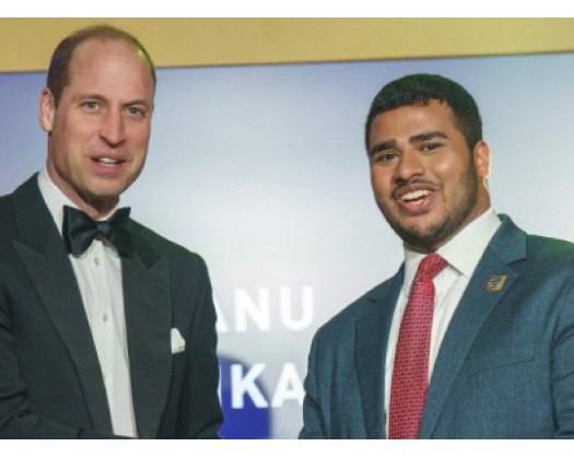 Former ABA Oman School Student Korisepati Receives Legacy Award From Prince William