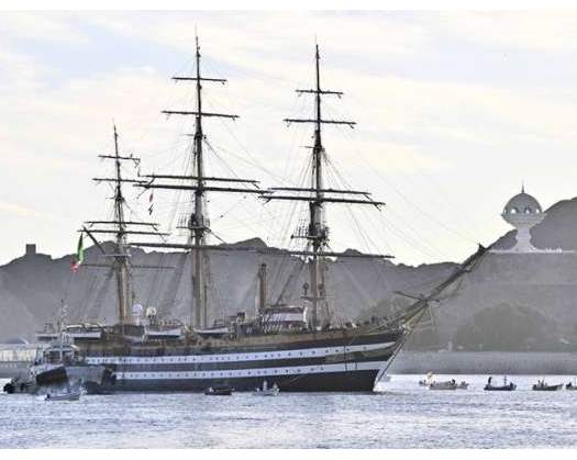 Italian Ship ‘Amerigo Vespucci’ Receives Grand Welcome In Muscat